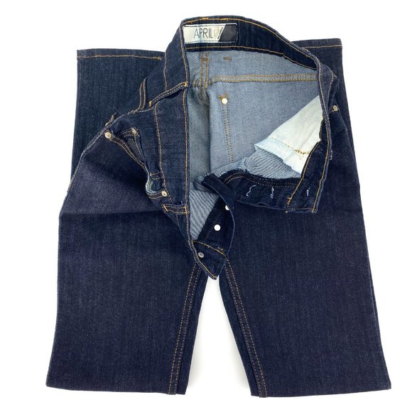 RARE APRIL 77 RECORDS Raw Denim Skinny Jeans - Picture 12 of 16